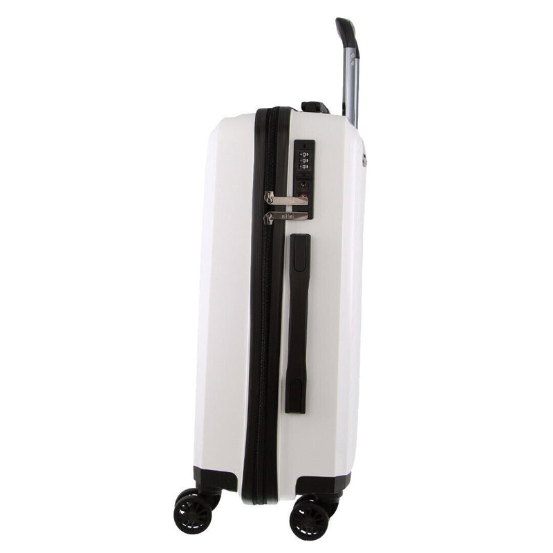 Load image into Gallery viewer, 2x Pierre Cardin Inspired Milleni Checked Luggage Bag  Medium &amp; Large - White
