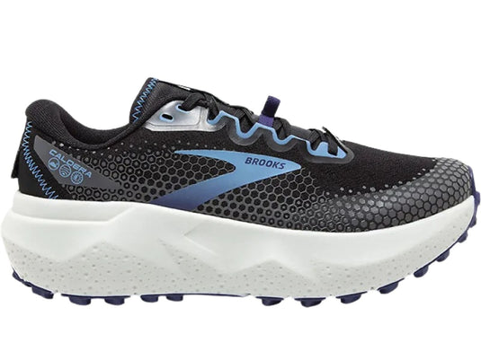 Womens Brooks Caldera 6 Trail Running Shoes in Black/Blissful Blue/Grey – Size 8
