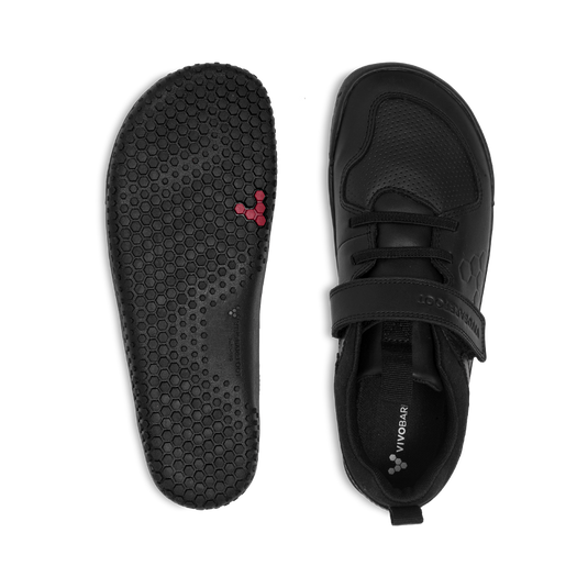 Vivobarefoot Primus Ludo School Juniors Obsidian