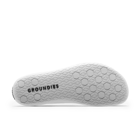 Groundies Active Knit Men's Barefoot Shoes – White