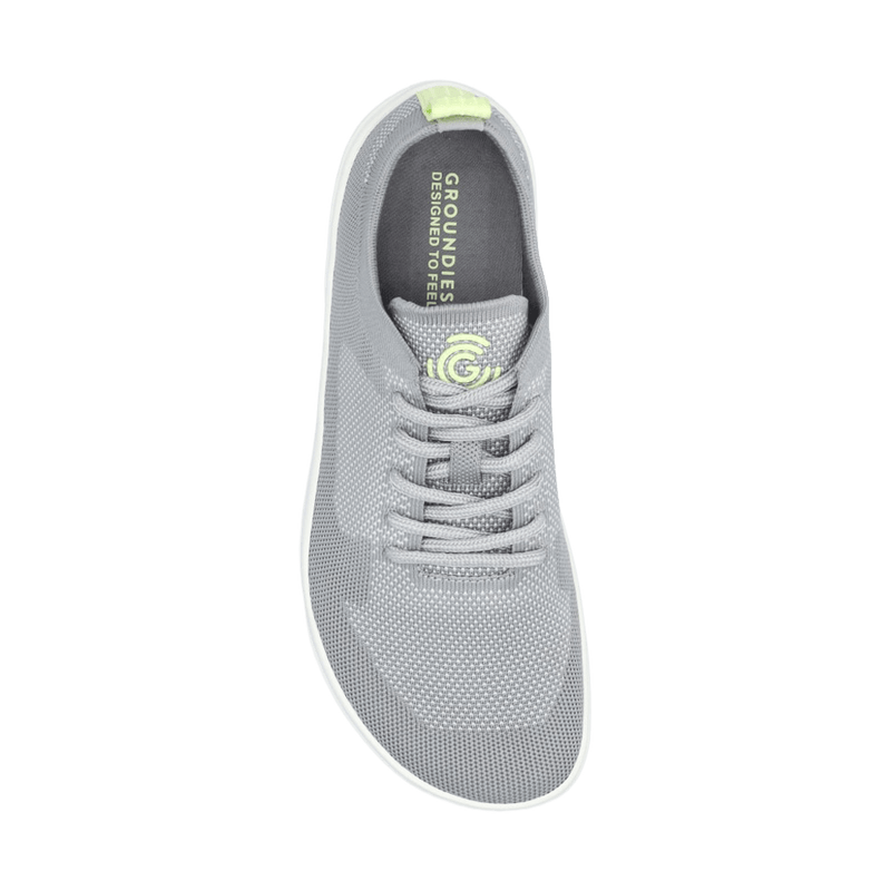 Load image into Gallery viewer, Groundies Active Knit Men's Barefoot Shoes – Stone/Lime
