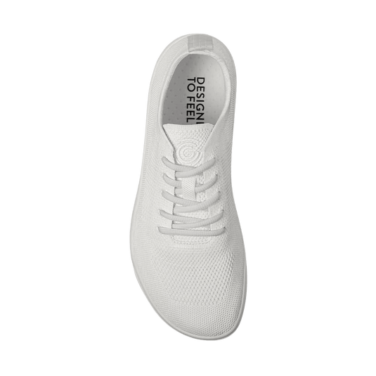 Groundies Active Knit Men's Barefoot Shoes – White