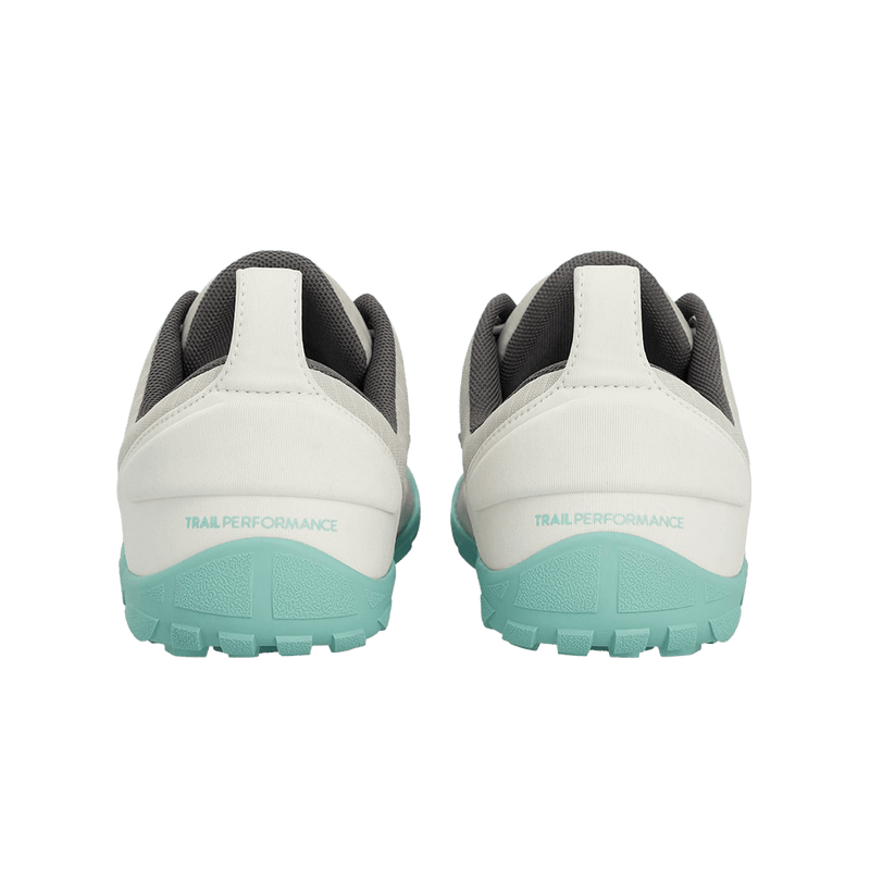 Load image into Gallery viewer, Groundies Chamonix TR Low Women's Barefoot Trail Shoes – Stone/Mint
