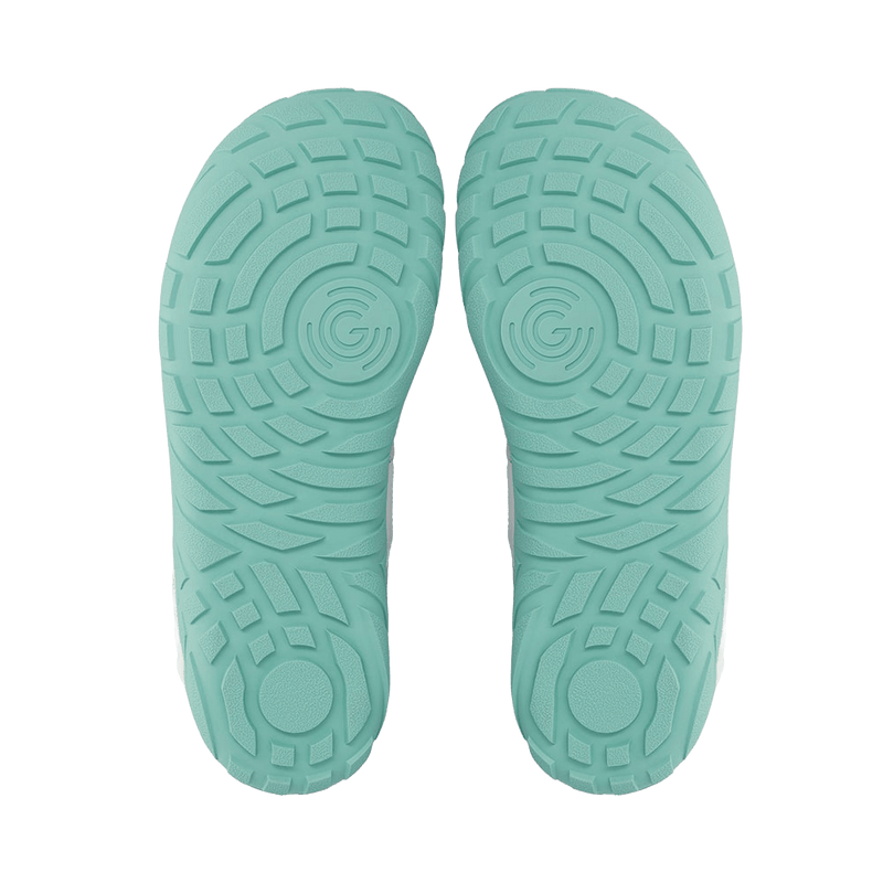 Load image into Gallery viewer, Groundies Chamonix TR Low Women's Barefoot Trail Shoes – Stone/Mint
