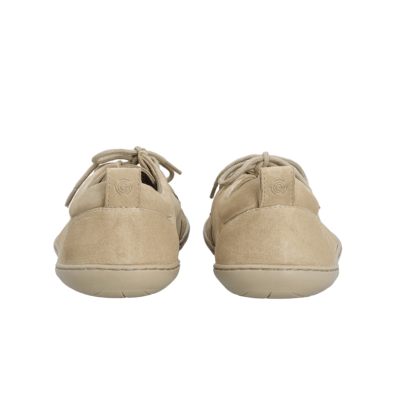 Load image into Gallery viewer, Groundies Cricket Men's Barefoot Moccasins – Beige
