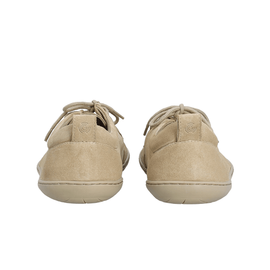 Groundies Cricket Men's Barefoot Moccasins – Beige