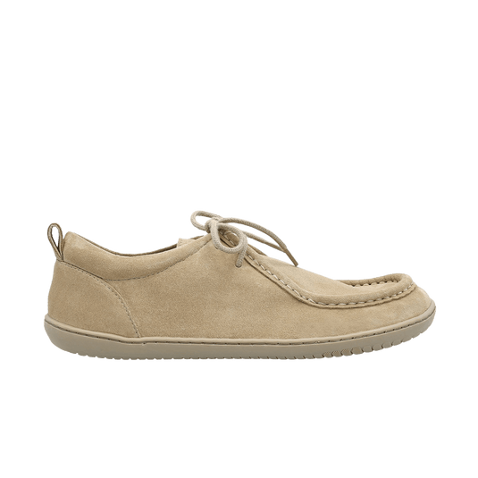 Groundies Cricket Men's Barefoot Moccasins – Beige