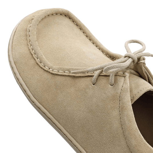 Groundies Cricket Men's Barefoot Moccasins – Beige