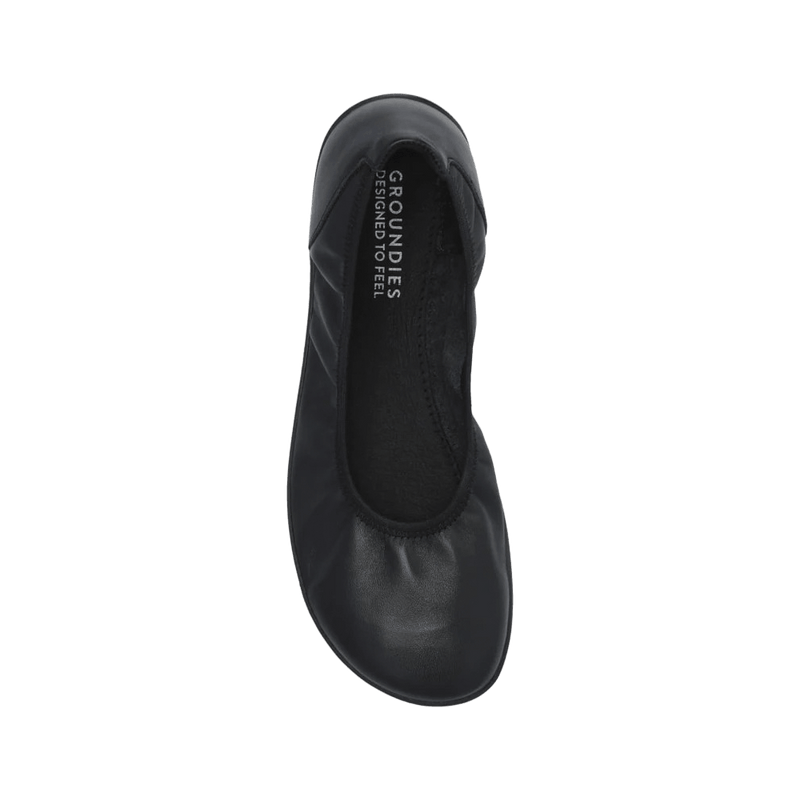 Load image into Gallery viewer, Groundies Lily 3.0 Barefoot+ Women's Ballet Flats – Black
