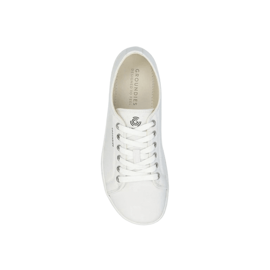Groundies Lima Women's Vegan Barefoot Sneakers – White