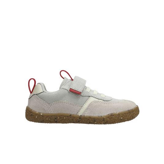 Groundies Lou 2.0 Kids' Barefoot Sneakers – Sage Green/Red