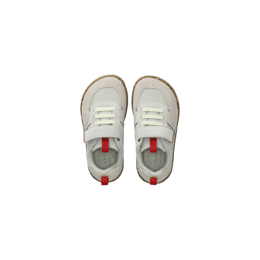Groundies Lou 2.0 Kids' Barefoot Sneakers – Sage Green/Red