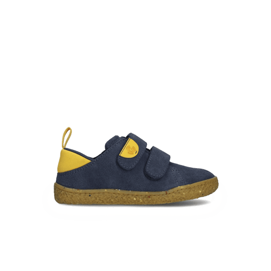 Groundies Malmö Kids' Barefoot Sneakers – Navy/Yellow