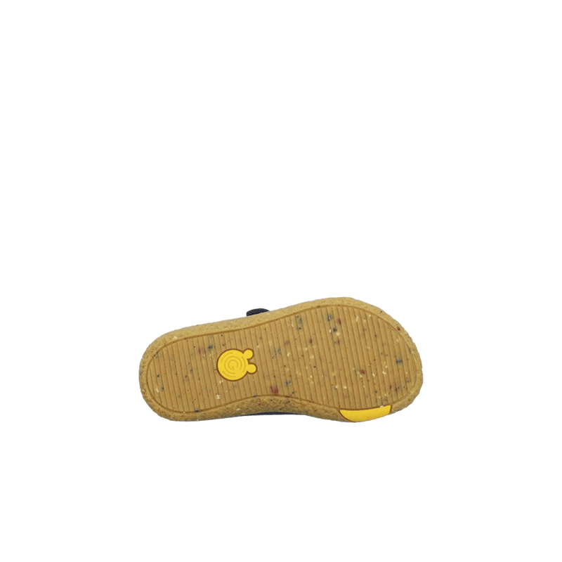 Load image into Gallery viewer, Groundies Malmö Kids' Barefoot Sneakers – Navy/Yellow
