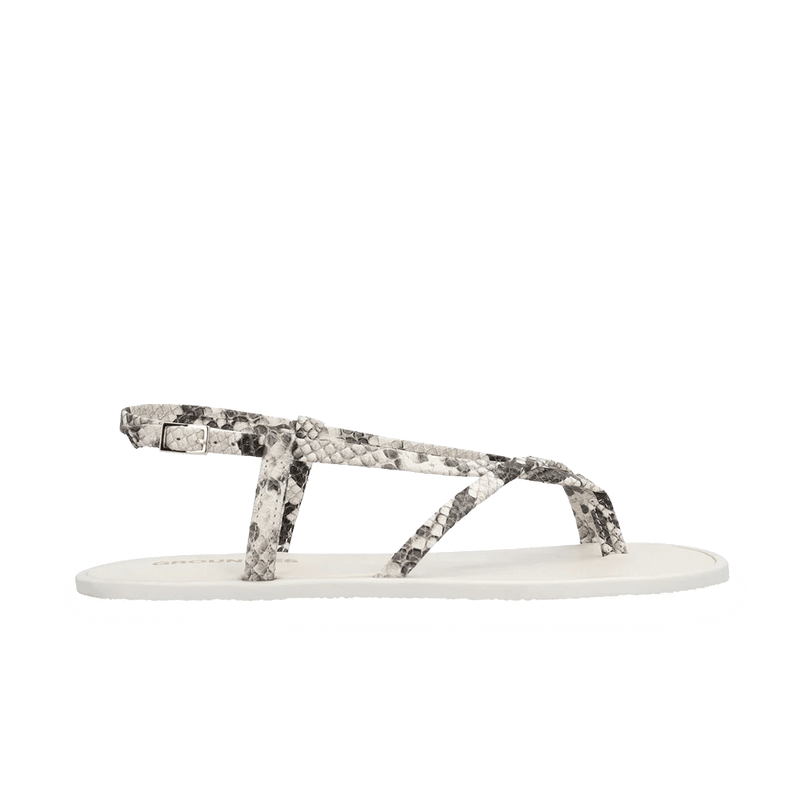 Load image into Gallery viewer, Groundies Maya Women's Barefoot Toe Sandal – Snake
