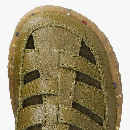 Groundies Noto 2.0 Kids' Barefoot Sandals – Khaki/Orange