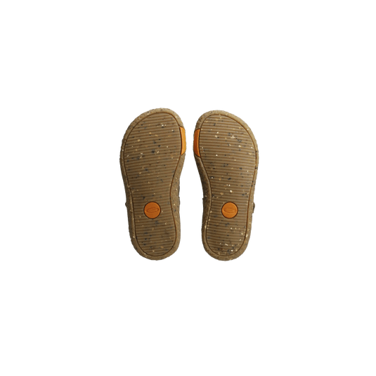 Groundies Noto 2.0 Kids' Barefoot Sandals – Khaki/Orange