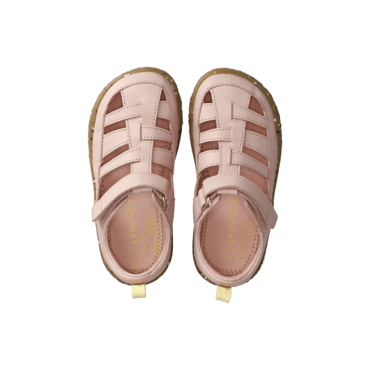 Groundies Noto 2.0 Kids' Barefoot Sandals – Rouge/Lemon Cream