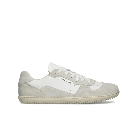 Groundies Nova GO1 Barefoot+ Men's Sneakers – White/Off-White