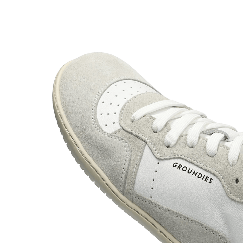 Load image into Gallery viewer, Groundies Nova GO1 Women's Barefoot Sneakers – White/Off-White
