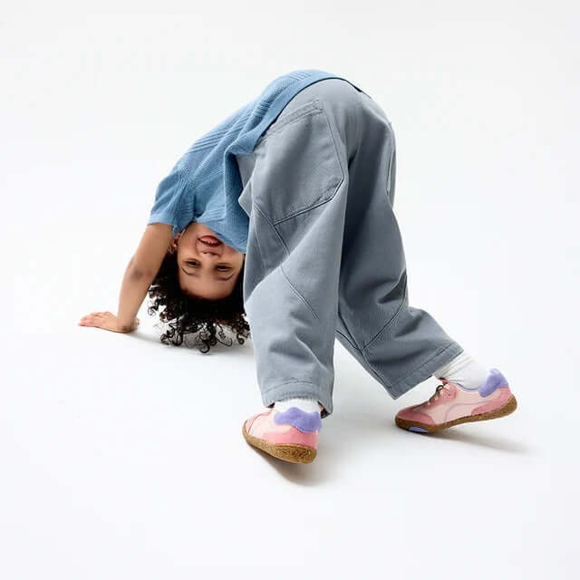 Load image into Gallery viewer, Groundies Panama Kids' Barefoot Sneakers – Pink/Orchid
