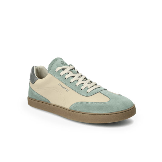 Groundies Panama Men's Barefoot Sneakers – Beige/Sage Green