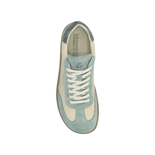 Groundies Panama Women's Barefoot Sneakers – Beige/Sage Green