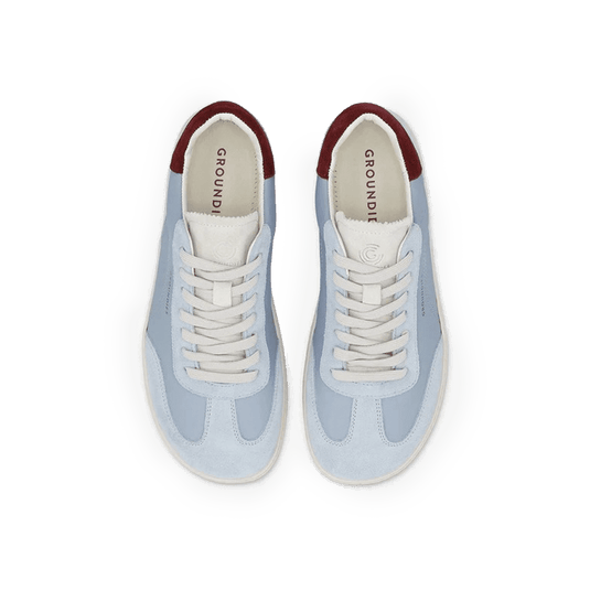 Groundies Panama Women's Barefoot Sneakers – Sky Blue/Bordeaux