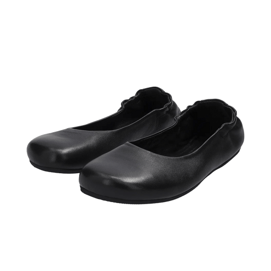 Groundies Sleek Women's Barefoot Ballerina Flats – Black