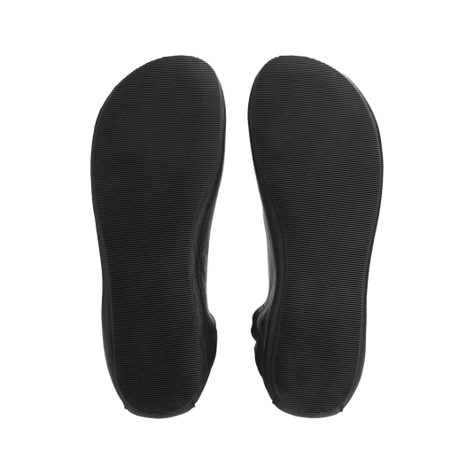 Groundies Sleek Women's Barefoot Ballerina Flats – Black