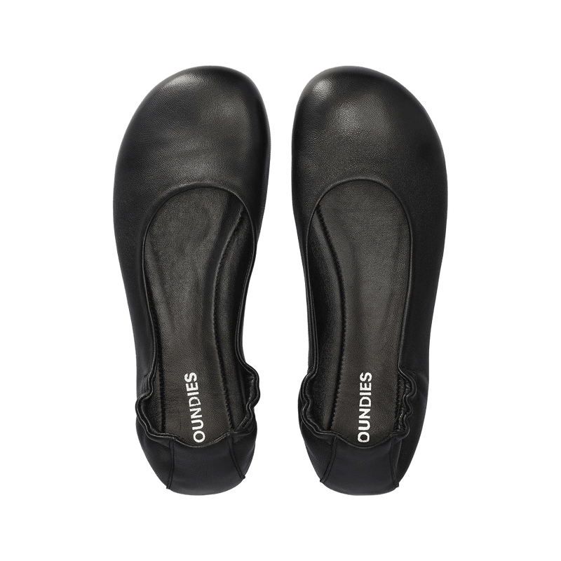 Load image into Gallery viewer, Groundies Sleek Women's Barefoot Ballerina Flats – Black
