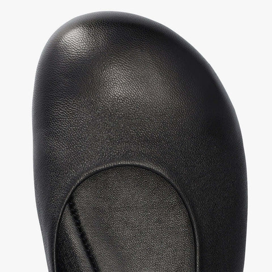 Groundies Sleek Women's Barefoot Ballerina Flats – Black