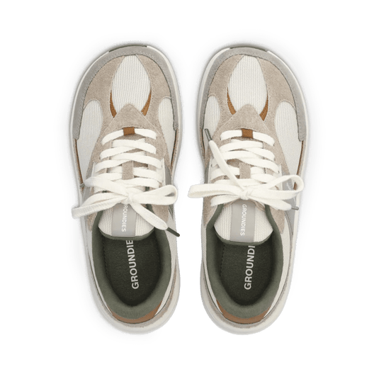 Groundies Starlite 2.0 Men's Barefoot Sneakers – Beige/Caramel