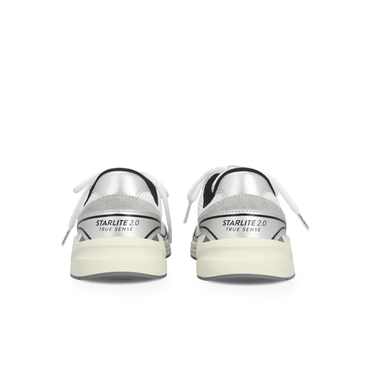 Groundies Starlite 2.0 Men's Barefoot Sneakers – White/Silver/Black