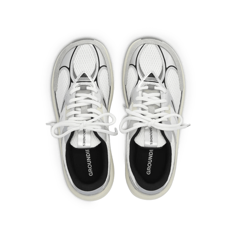 Load image into Gallery viewer, Groundies Starlite 2.0 Men's Barefoot Sneakers – White/Silver/Black
