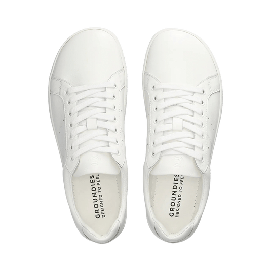 Groundies Universe Men's Barefoot Sneakers – White