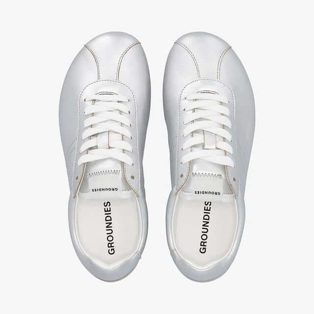 Load image into Gallery viewer, Groundies Zen Women's Barefoot Sneakers – Metallic Silver
