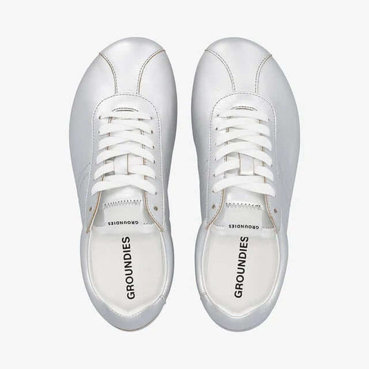 Groundies Zen Women's Barefoot Sneakers – Metallic Silver