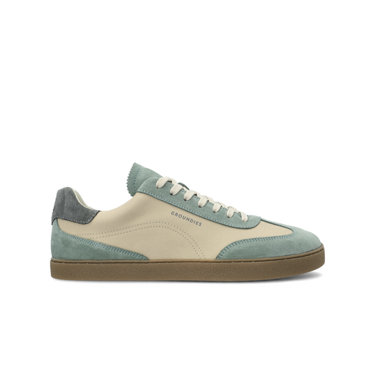 Groundies Panama Men's Barefoot Sneakers – Beige/Sage Green