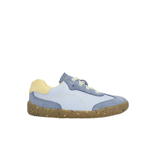 Groundies Panama Kids' Barefoot Sneakers – Sky Blue/Lemon Cream