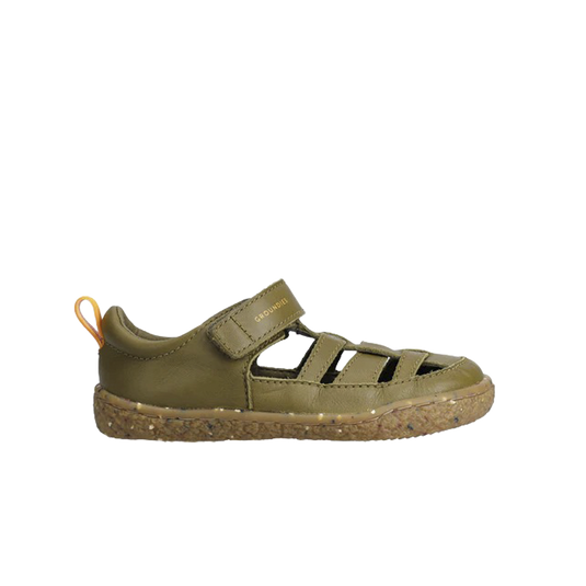Groundies Noto 2.0 Kids' Barefoot Sandals – Khaki/Orange