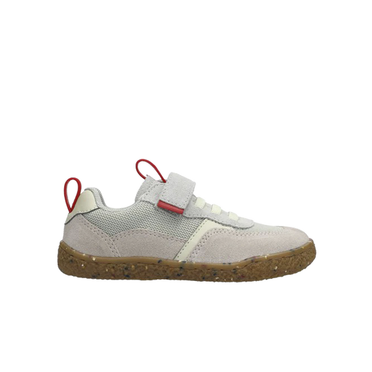 Groundies Lou 2.0 Kids' Barefoot Sneakers – Sage Green/Red
