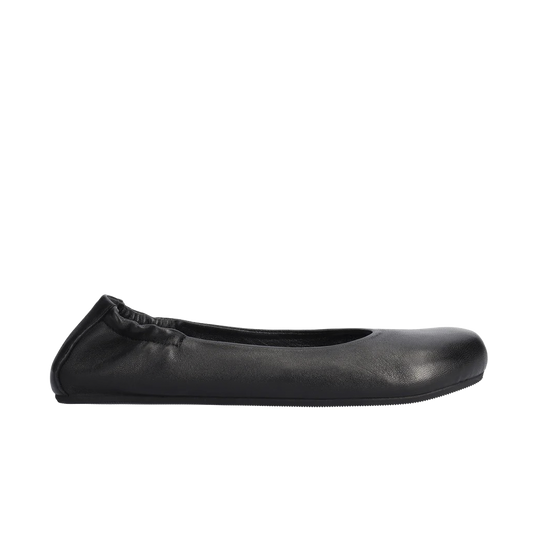 Groundies Sleek Women's Barefoot Ballerina Flats – Black