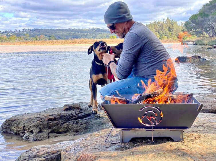 Load image into Gallery viewer, Adventureco Family Camper Complete Flat Pack Firepit
