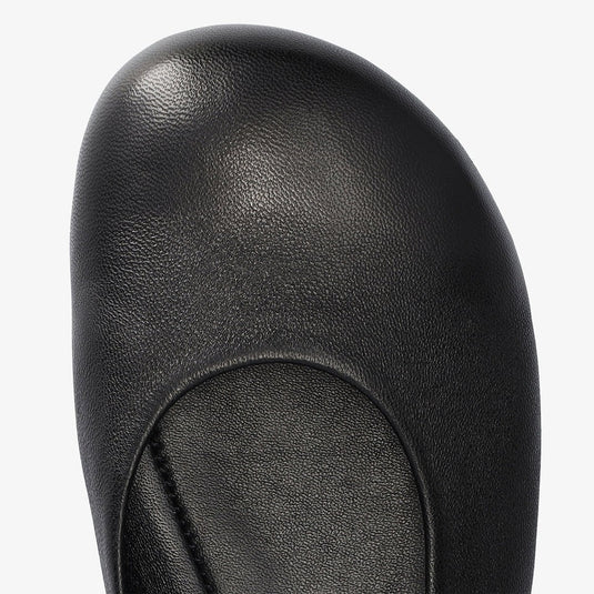 Groundies Sleek Women's Barefoot Ballerina Flats – Black