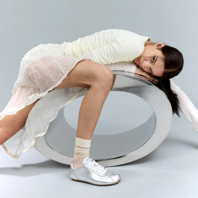 Load image into Gallery viewer, Groundies Zen Women's Barefoot Sneakers – Metallic Silver

