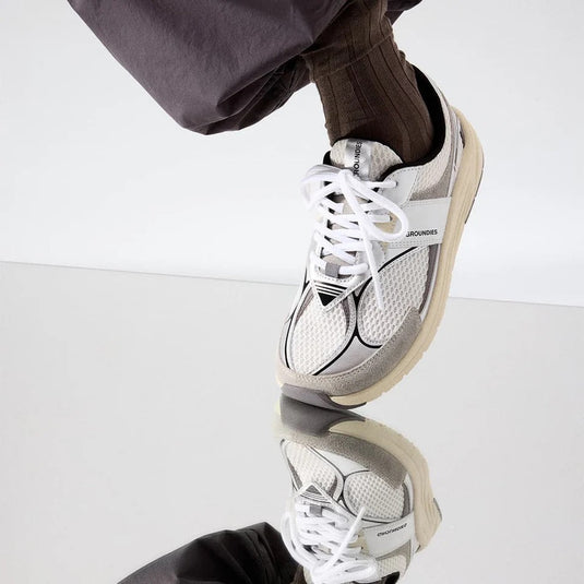 Groundies Starlite 2.0 Men's Barefoot Sneakers – White/Silver/Black