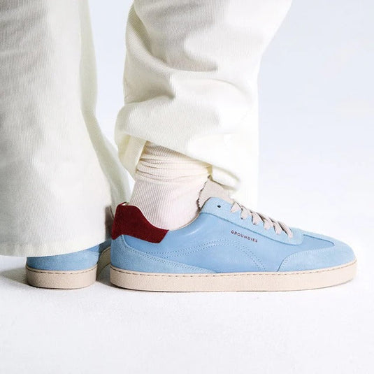 Groundies Panama Women's Barefoot Sneakers – Sky Blue/Bordeaux