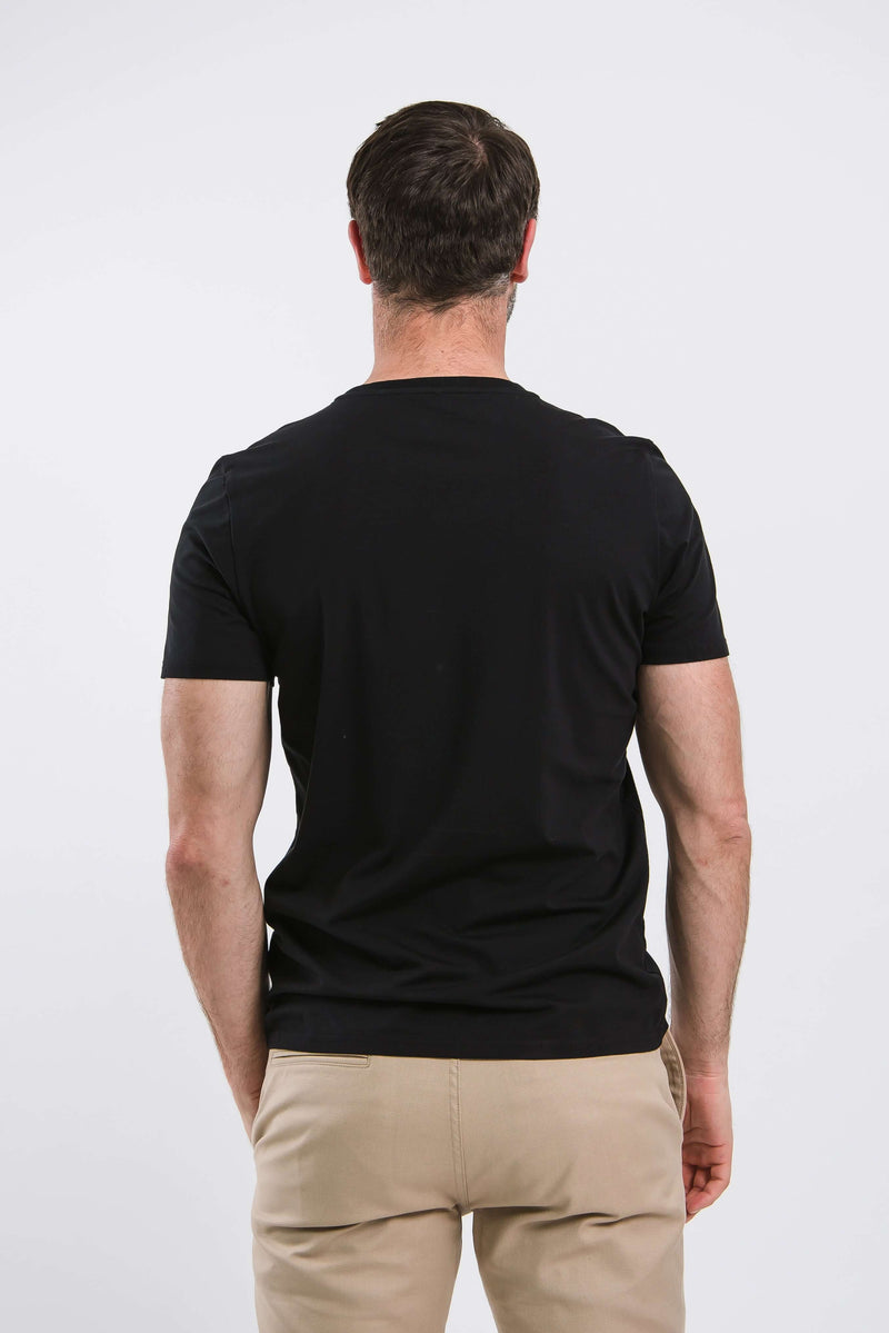 Load image into Gallery viewer, Men’s Round Neck T-shirt Be Lenka Essentials - Jet Black
