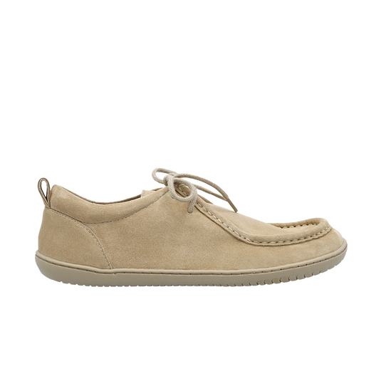 Groundies Cricket Men's Barefoot Moccasins – Beige